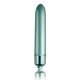 Вибропуля Rocks Off RO-90mm Touch of Velvet Aqua Lily матовая, 10 режимов работы, на батарейке