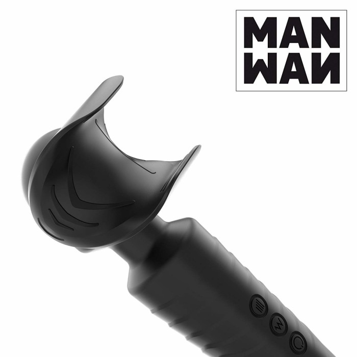 Мастурбатор-вібромасажер Manwan MAN.WAND, відмінно для пар, вібро-мінет, 20 режимів