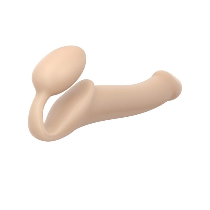 Безремневой страпон Strap-On-Me Flesh L, полностью регулируемый, диаметр 3,7см