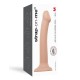 Насадка для страпона Strap-On-Me Dual Density Dildo Flesh M, диаметр 3,3см, двухслойная, гибкая