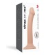 Насадка для страпона Strap-On-Me Dual Density Dildo Flesh M (мятая упаковка)