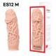 Насадка на член Kokos Extreme Sleeve ES.12 размер M, утолщающая, стимулирующий рельеф