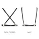 Портупея Bijoux Indiscrets MAZE - X Harness Black, екошкіра