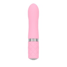Роскошный вибратор PILLOW TALK - Flirty Pink с кристаллом Сваровски, гибкая головка