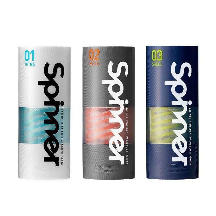 Мастурбатор Tenga Spinner 01 Tetra с упругой стимулирующей спиралью внутри, нежная спираль