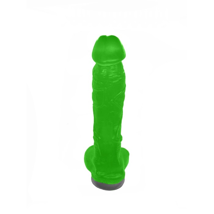 Крафтове мило-член із присоскою Чистий Кайф Green size XL, натуральне