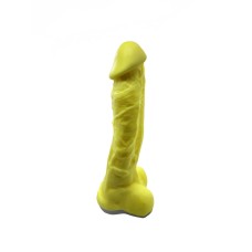 Крафтове мило-член із присоскою Чистий Кайф Yellow size XL, натуральне