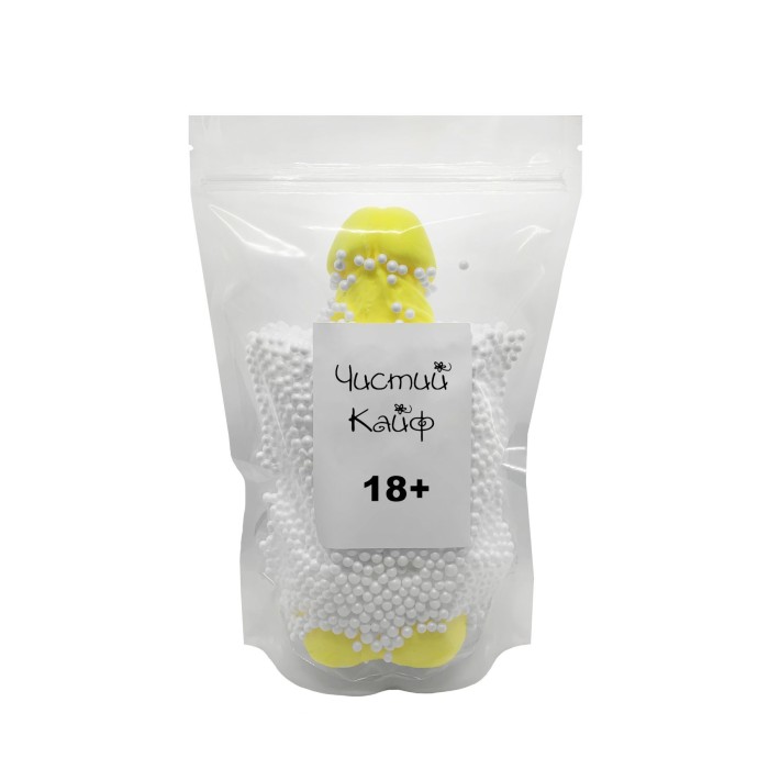 Крафтове мило-член із присоскою Чистий Кайф Yellow size XL, натуральне