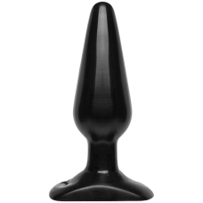 Анальная пробка Doc Johnson Smooth Classic Medium - Black, макс. диаметр 3,8см