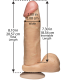 Фаллоимитатор Doc Johnson The Realistic Cock 8 inch White - PVC, Vack-U-Lock, диаметр 5,1см