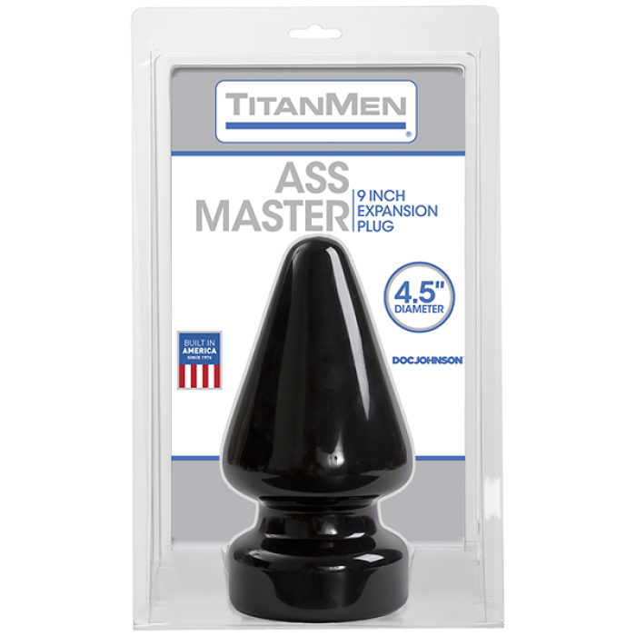 Пробка для фістингу Doc Johnson Titanmen Tools – Butt Plug – 4.5 Inch Ass Master, діаметр 11,7 см