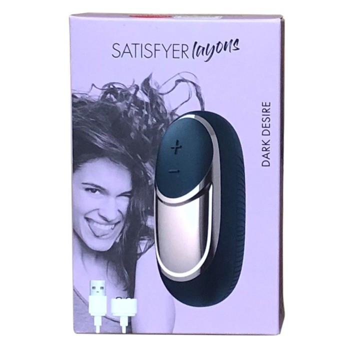 Мощный вибратор Satisfyer Lay-On - Dark Desire, водонепроницаемый,10 режимов работы