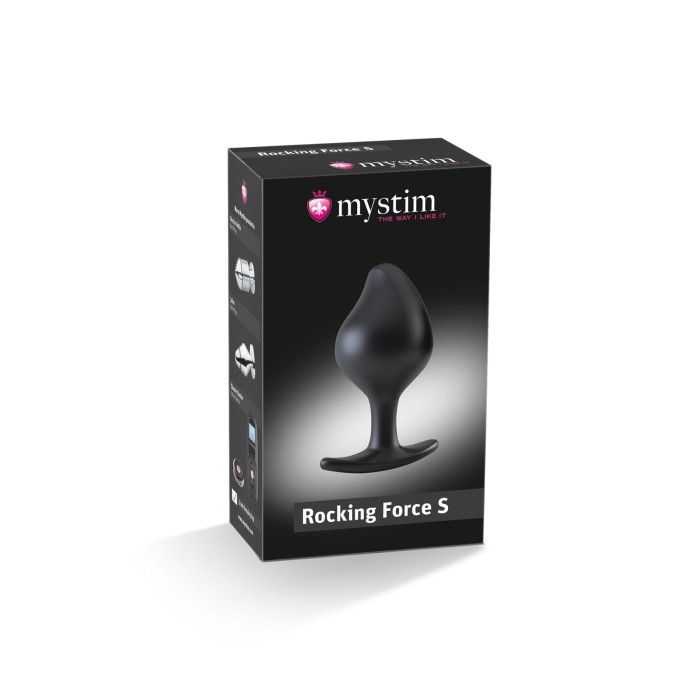 Силиконовая анальная пробка Mystim Rocking Force S для электростимулятора, диаметр 3,7 см