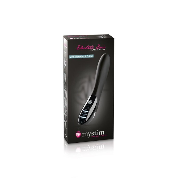 Вибратор с электростимуляцией Mystim Electric Eric eStim Black, миостимулятор