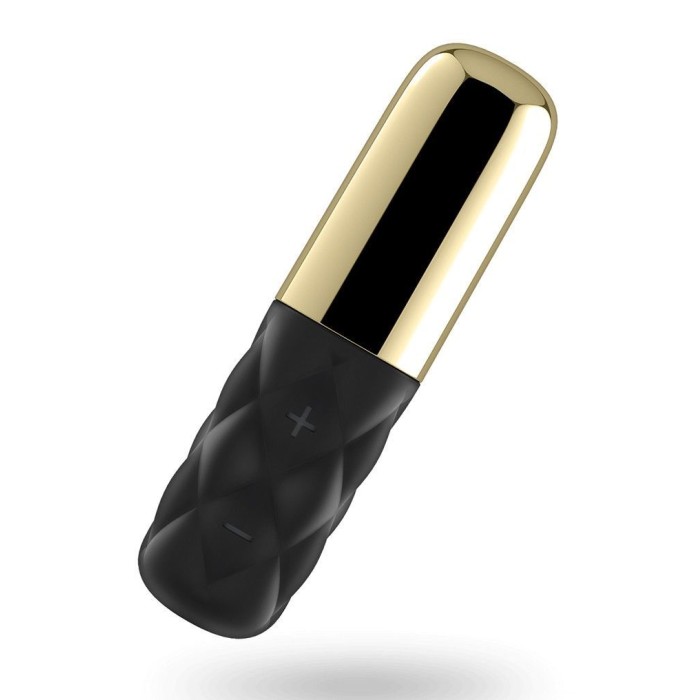 Мощный мини-вибратор Satisfyer Sparkling Darling Gold со съемным колпачком, 16 режимов работы
