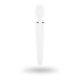 Вібромасажер Satisfyer Wand-er Woman (White/Chrome), водонепроникний, потужний, розмір XXL