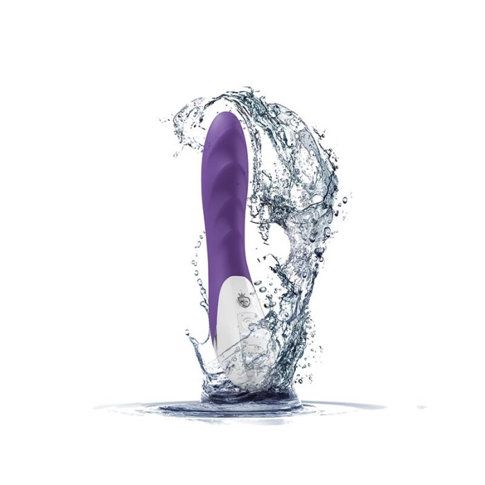 Мощный вибратор Mystim Sassy Simon Purple с двумя моторами и стимулирующим рельефом