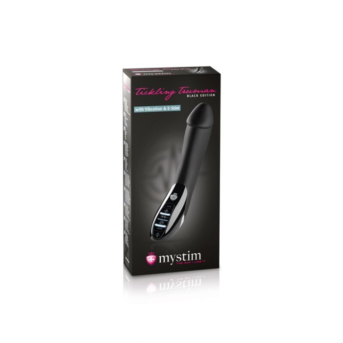 Вибратор с электростимуляцией Mystim Tickling Truman eStim Black, миостимулятор