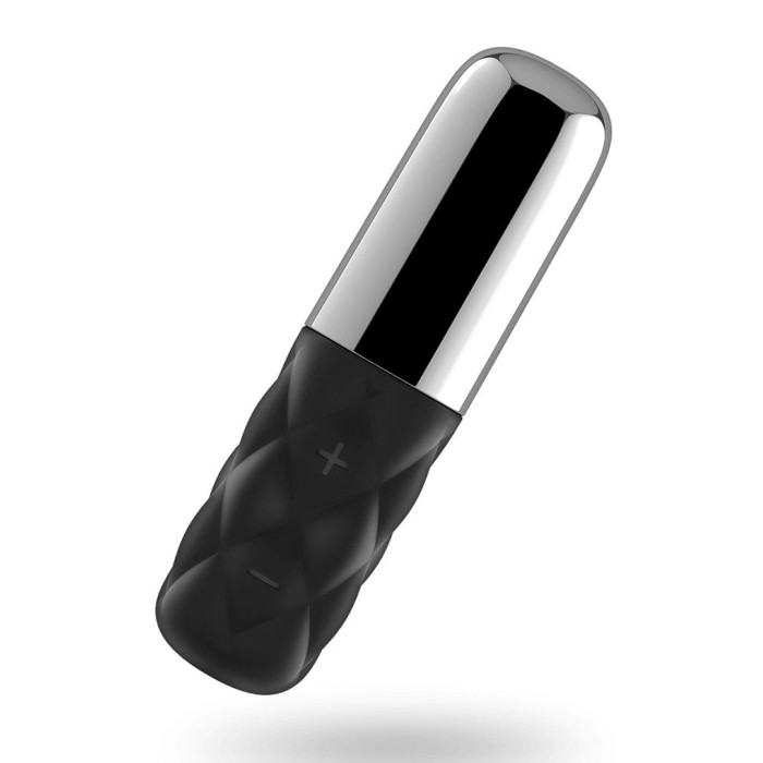 Мощный мини-вибратор Satisfyer Sparkling Darling Silver со съемным колпачком, 15 режимов работы