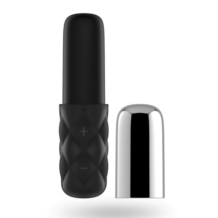 Мощный мини-вибратор Satisfyer Sparkling Darling Silver со съемным колпачком, 15 режимов работы
