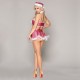 Новорічний еротичний костюм «Блискуча Шеллі» One Size Pink