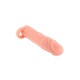 Насадка на член Real Body - Real Extender HUGY с открытой головкой и кольцом для мошонки