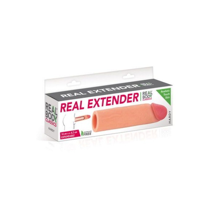 Насадка на член Real Body — Real Extender HARDY с открытой головкой