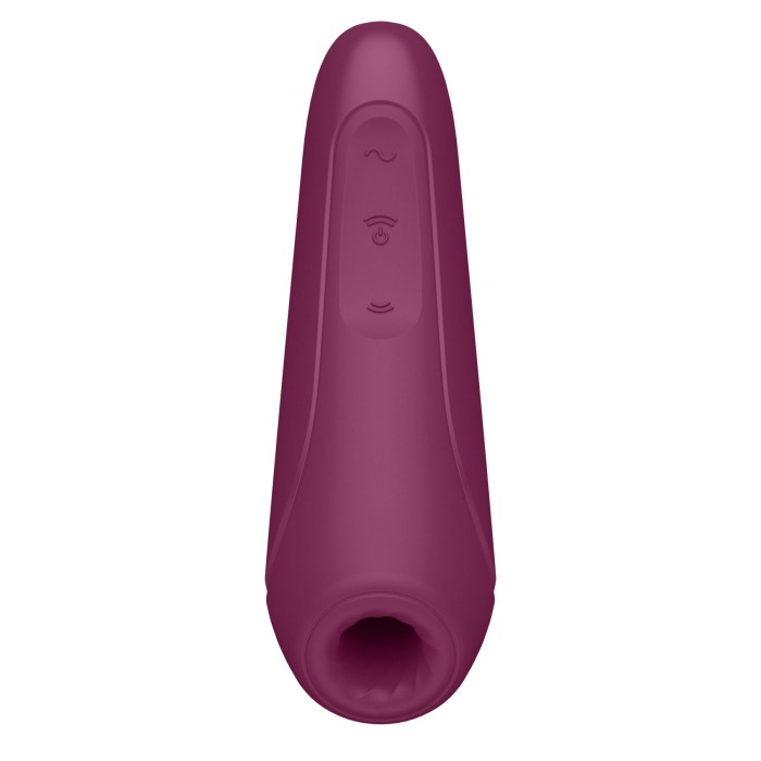 Вакуумний кліторальний стимулятор Satisfyer Curvy 1+ Rose Red з керуванням через інтернет
