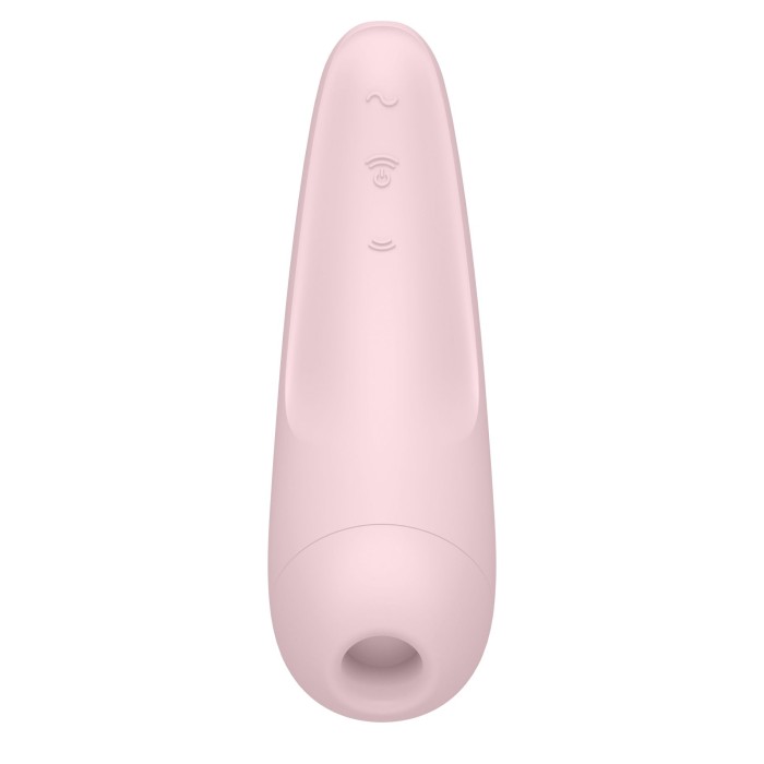 Вакуумный клиторальный стимулятор Satisfyer Curvy 2+ Pink с управлением через интернет