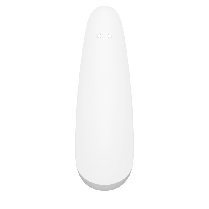 Вакуумный клиторальный стимулятор Satisfyer Curvy 2+ White с управлением через интернет