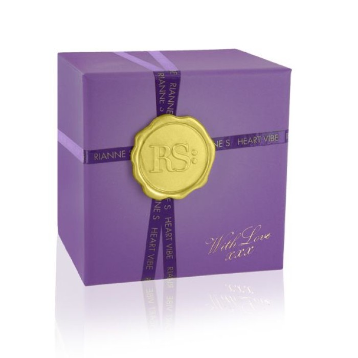 Вибратор-сердечко Rianne S: Heart Vibe Purple, 10 режимов, медицинский силикон, подарочная упаковка