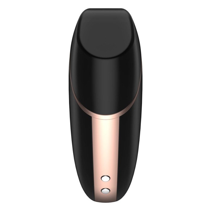 Вакуумний кліторальний стимулятор Satisfyer Love Triangle Black з керуванням через інтернет