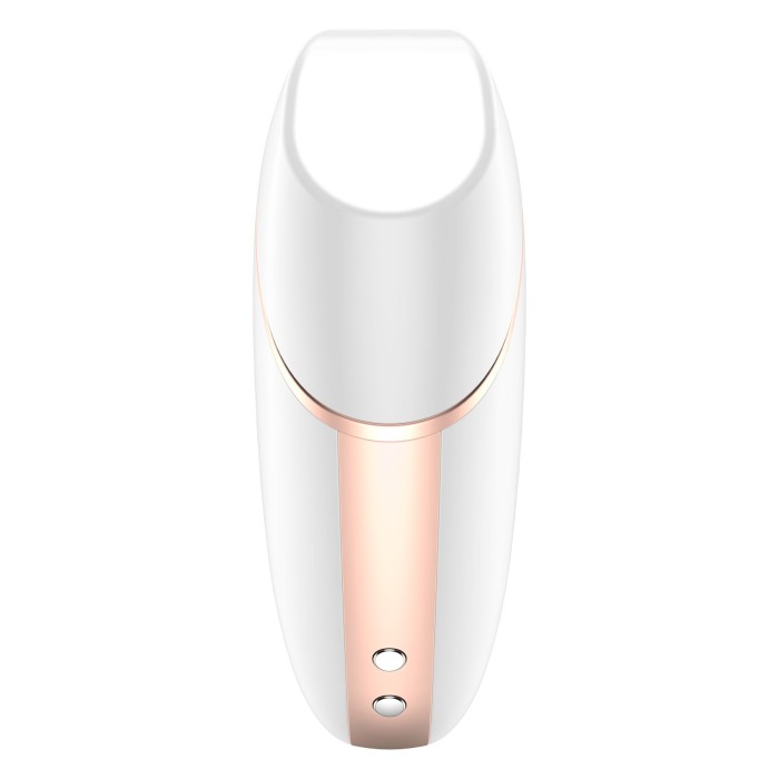 Вакуумный клиторальный стимулятор Satisfyer Love Triangle White с управлением через интернет