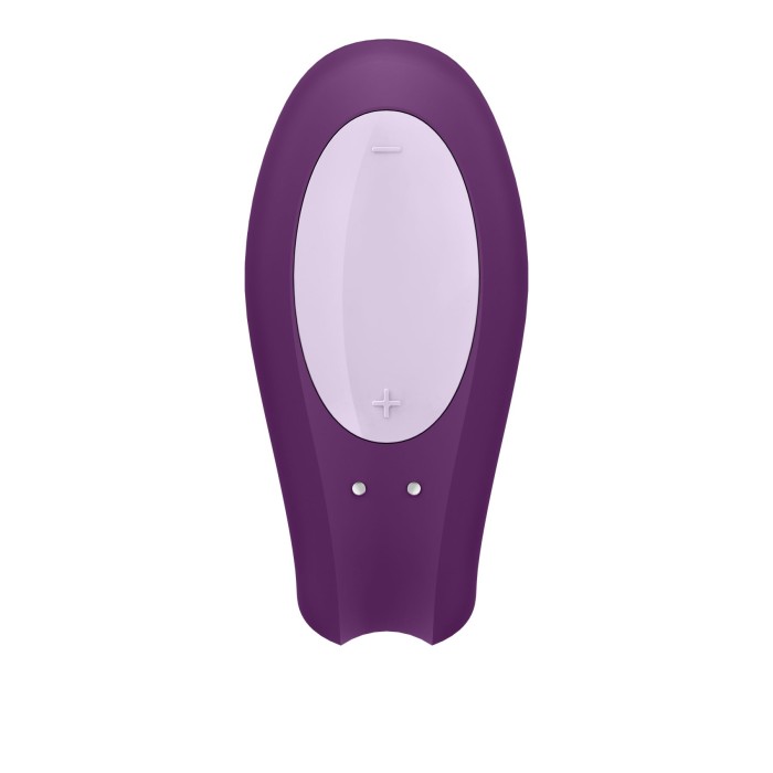 Смарт-вибратор для пар Satisfyer Double Joy Violet с широким клиторальным стимулятором