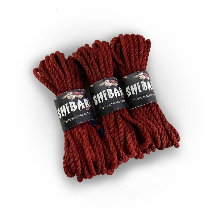 Джутовая веревка для Шибари Feral Feelings Shibari Rope, 8 м красная