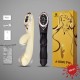 Вакуумный вибратор-кролик с подогревом KISSTOY A-King Pro Yellow, с LED-экраном
