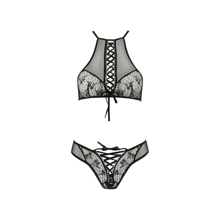Эротический комплект Passion AZALIA SET XXL/XXXL, black