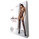 Ажурный бодистокинг с имитацией чулок Passion BS074 black