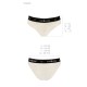 Трусики с широкой резинкой и кружевом Passion PS001 PANTIES L, ecru