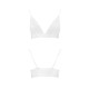 Эластичный топ с кружевом Passion PS001 TOP XL, white