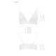 Эластичный топ с кружевом Passion PS001 TOP XL, white