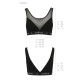 Топ с прозрачной вставкой Passion PS002 TOP M, black