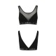 Топ с прозрачной вставкой Passion PS002 TOP XL, black