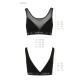 Топ с прозрачной вставкой Passion PS002 TOP XL, black