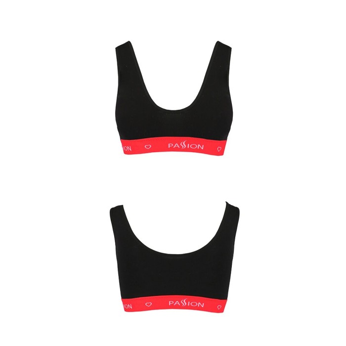 Спортивный топ на широких бретелях Passion PS003 TOP S, black