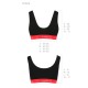 Спортивный топ на широких бретелях Passion PS003 TOP XL, black