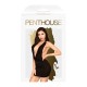 Мини-платье Penthouse - Heart Rob Black M/L, хомут, глубокое декольте, миниатюрные стринги