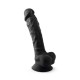 Фаллоимитатор SilexD Vetus Black (MODEL 1 size 8in), двухслойный, силикон+Silexpan, диаметр 4,2см