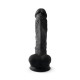 Фаллоимитатор SilexD Vetus Black (MODEL 1 size 8in), двухслойный, силикон+Silexpan, диаметр 4,2см