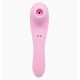 Вибратор и вакуумный клиторальный стимулятор Alive Midnight Quiver Pink - секс-игрушка 2в1
